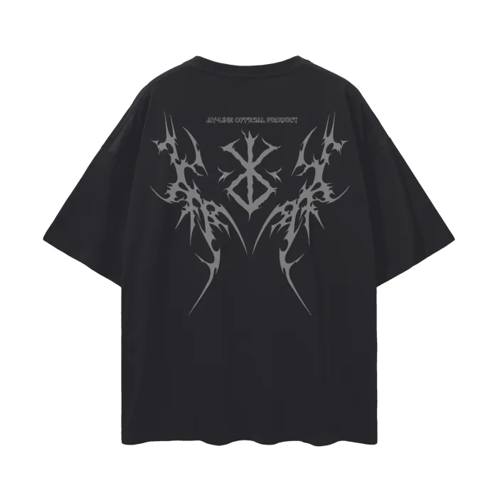 Camiseta Oversized — Marca do Sacrifício · Efeito Metal