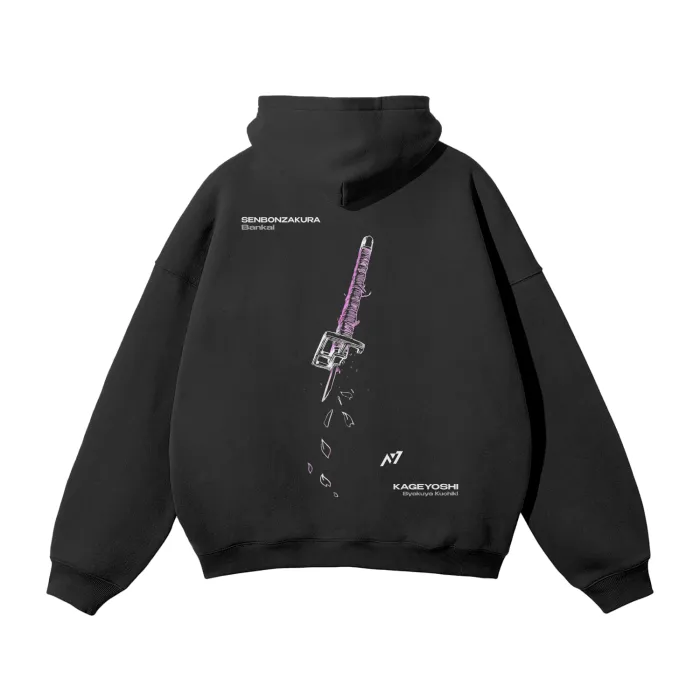 Moletom Oversized com Capuz — Flor Escarlate 2.0