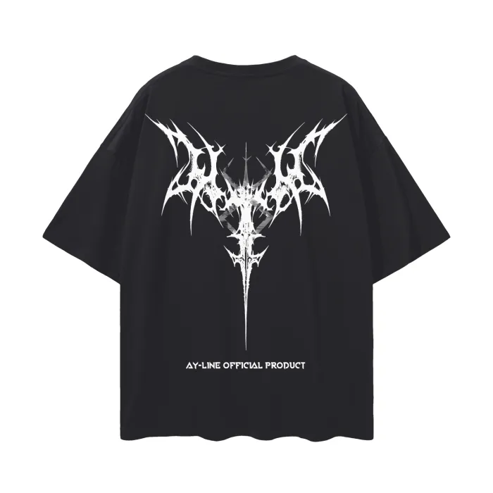Camiseta Oversized — Marca do Sacrifício 2.0 · Preta