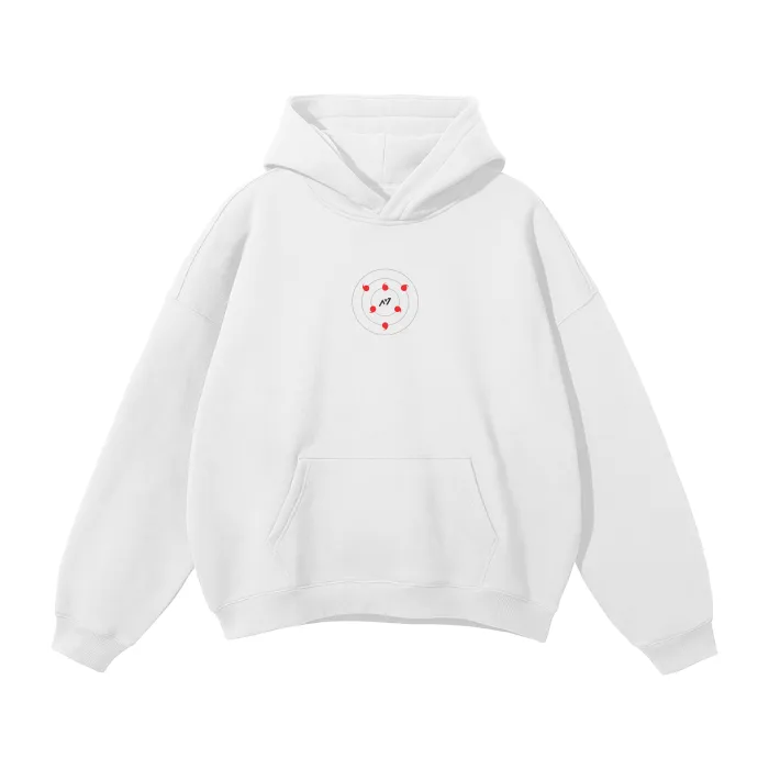 Moletom Oversized com Capuz — Olho da Lua · Branco — imagem 2