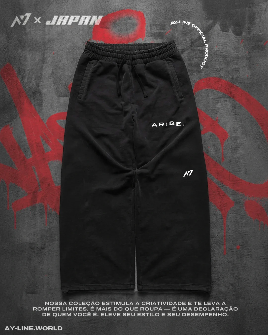 Calça Jogger Oversized — Lâmina Demoníaca · Estonada — imagem 1