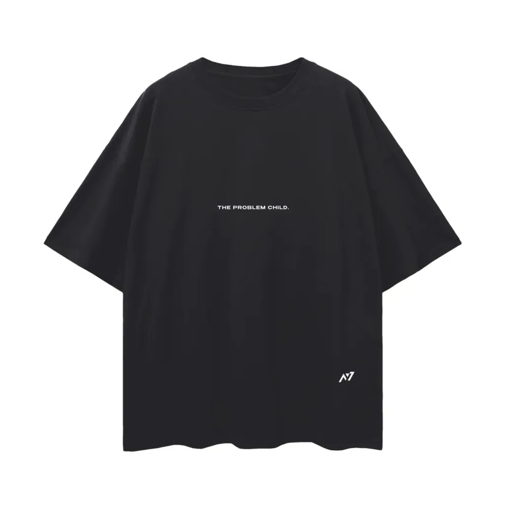 Camiseta Oversized — O Indomável · Preta — imagem 3