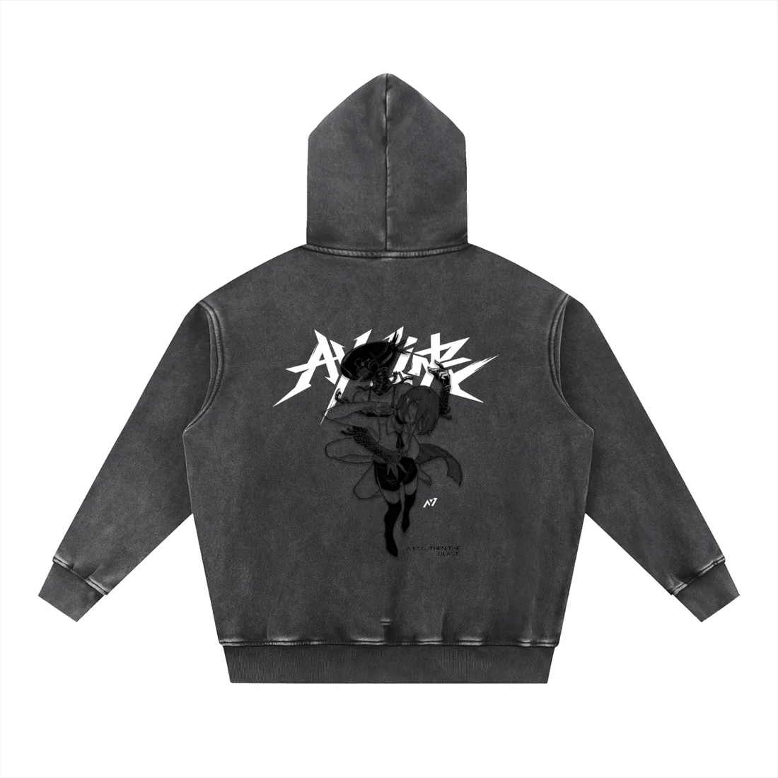 Moletom Oversized com Capuz — Contra-Ataque · Estonado — imagem 1