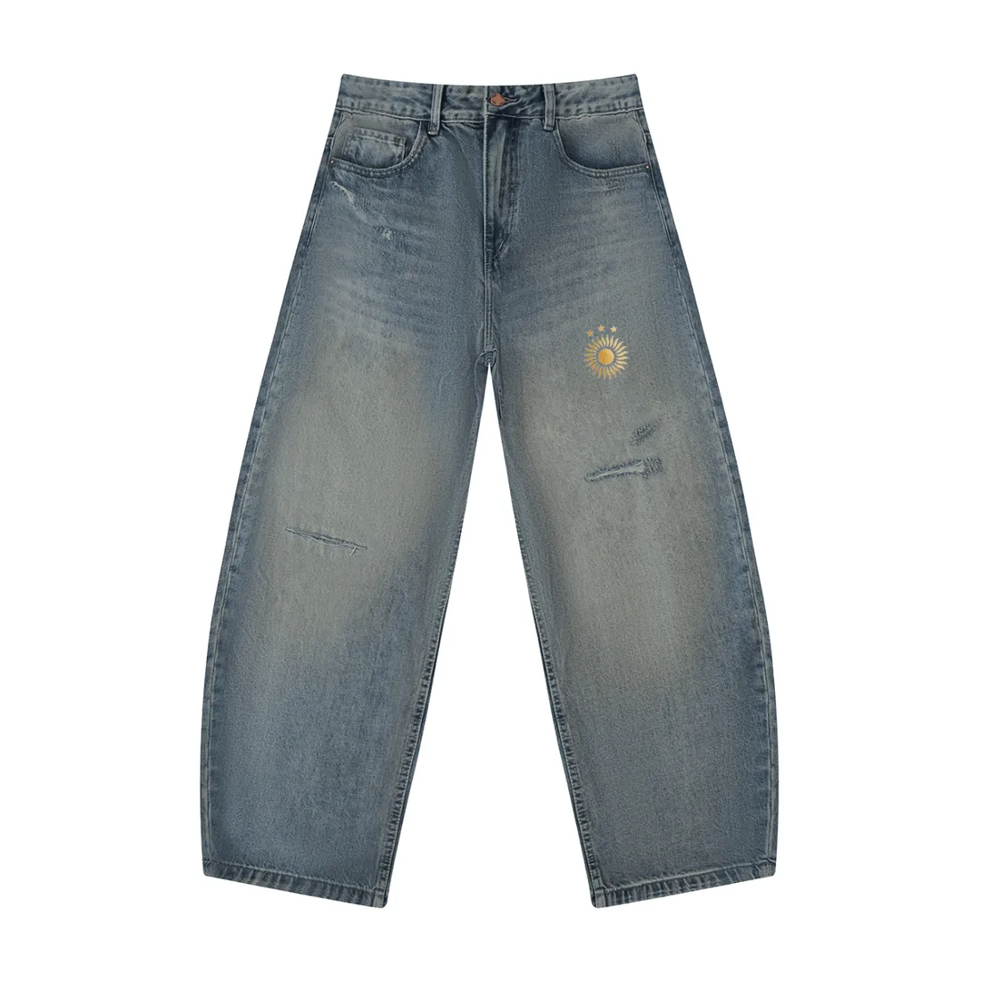 Calça Jeans de Corte Arredondado — A Lenda · Argentina — imagem 4