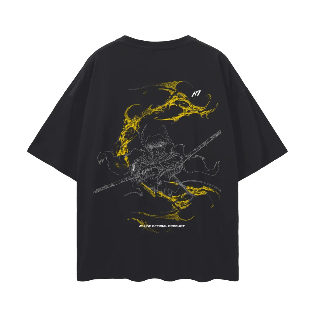 Camiseta Oversized — Relâmpago Silencioso