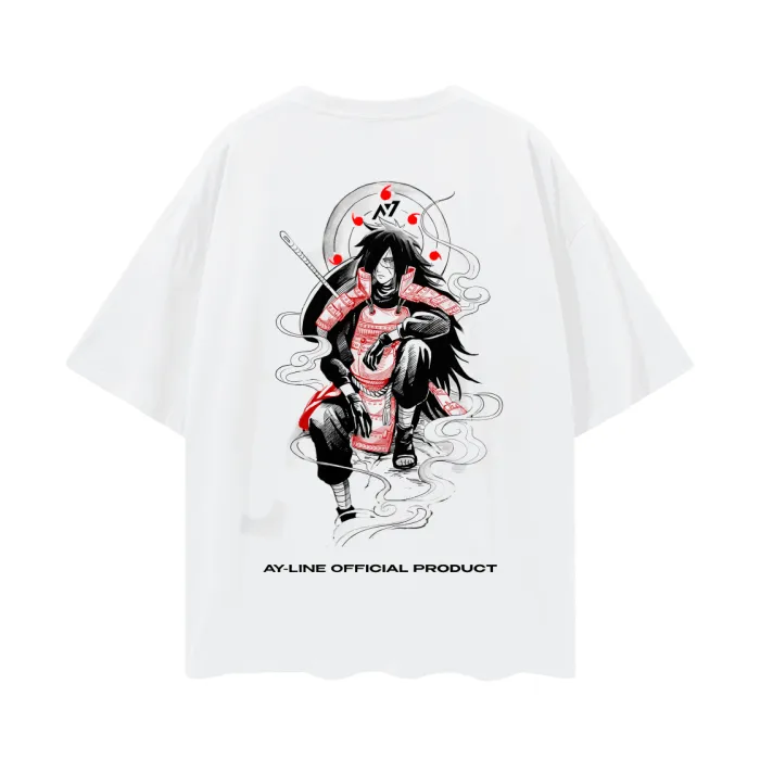 Camiseta Oversized — Olho da Lua · Branca