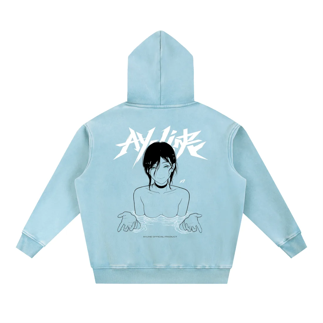 Moletom Oversized com Capuz — Profundezas · Estonado