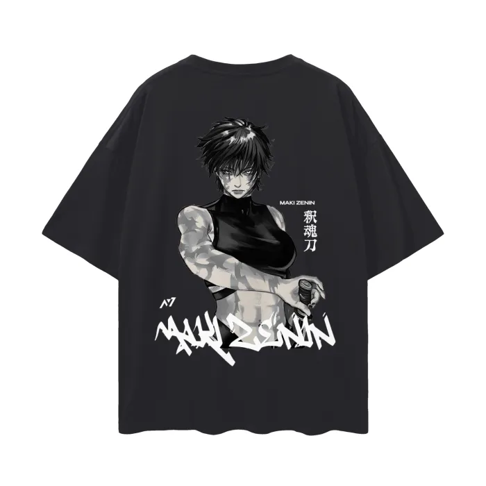 Camiseta Oversized — O Indomável · Preta — imagem 2