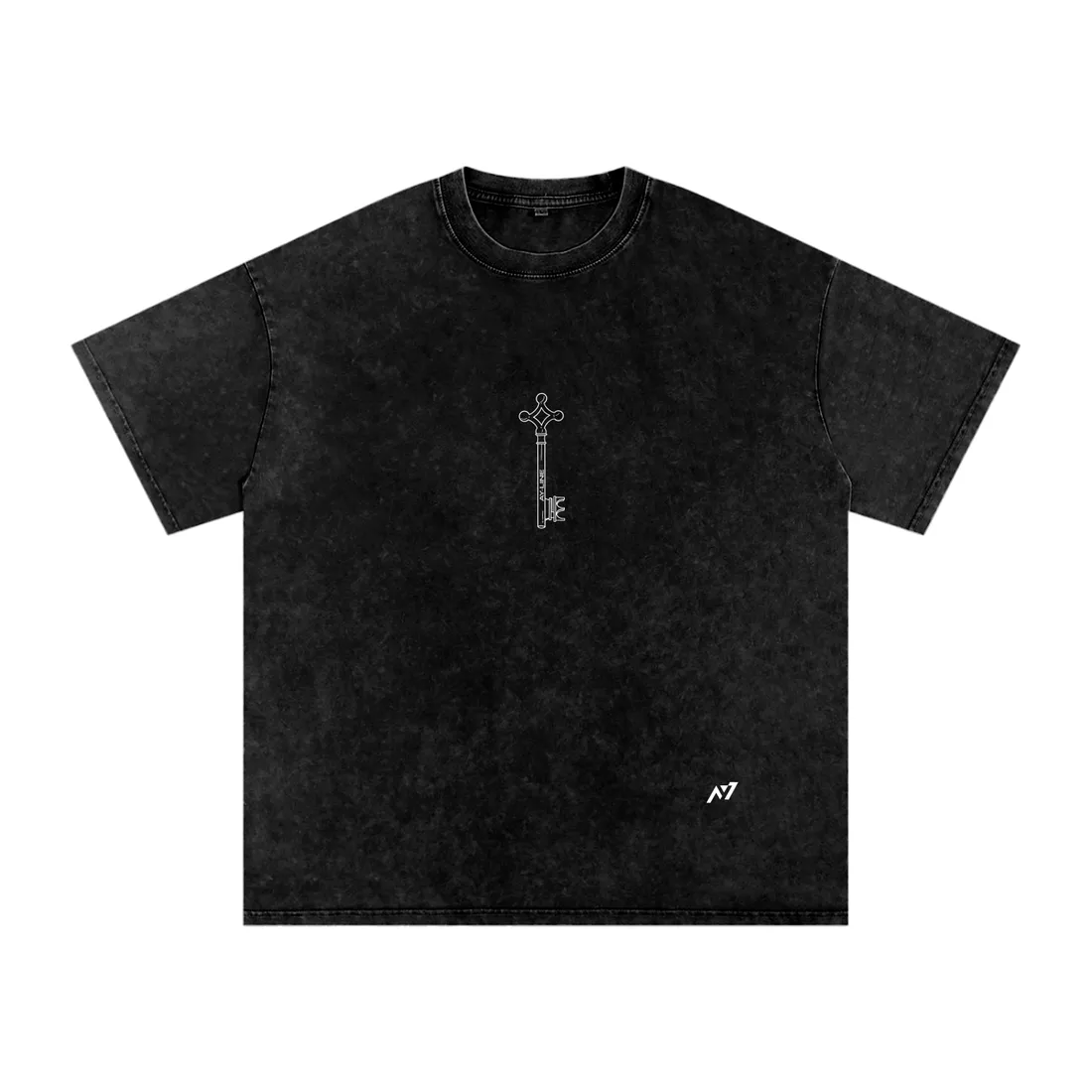 Camiseta Oversized — Caminho Sem Perdão · Estonada · Preta — imagem 2