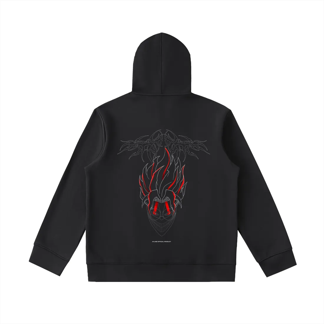 Moletom Oversized com Capuz e Zíper — Demônio da Velocidade
