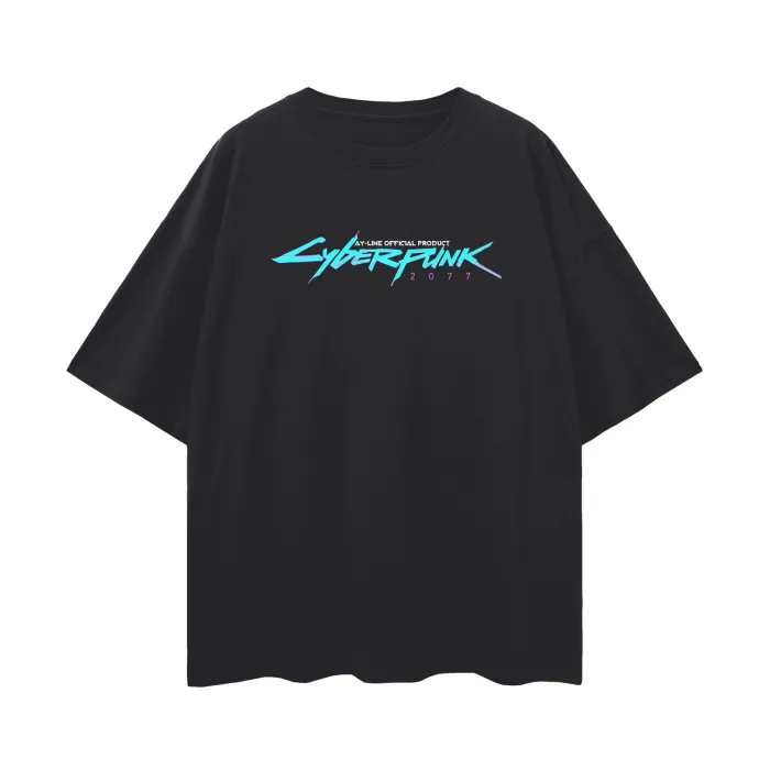 Camiseta Oversized — Fluxo de Dados · Preta — imagem 2