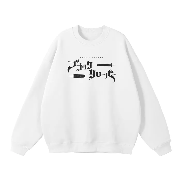 Moletom Oversized sem Capuz — Ascensão do Grimório · Grafite · Branco — imagem 2