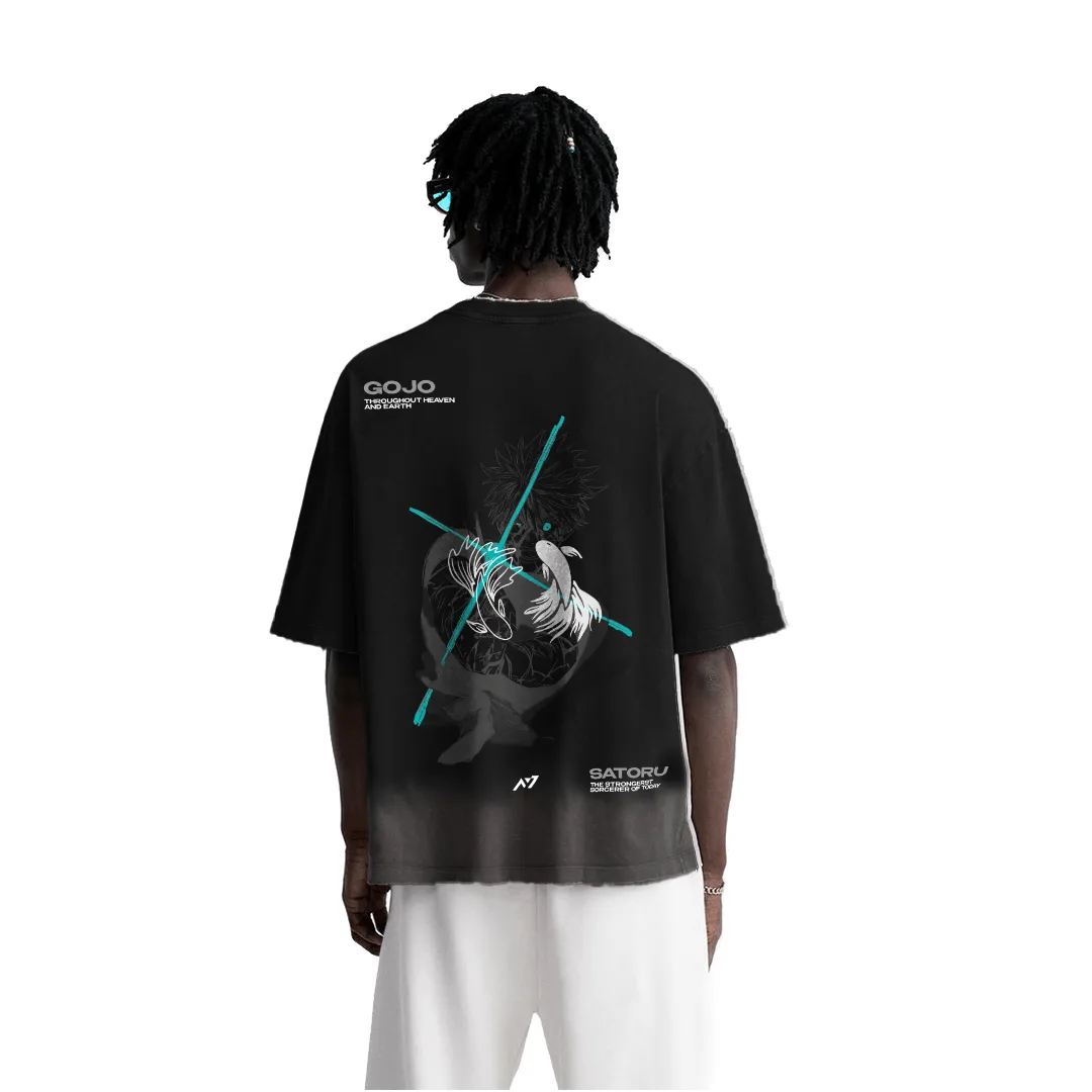 Camiseta Oversized — O Feiticeiro Mais Forte · Preta · Estonada