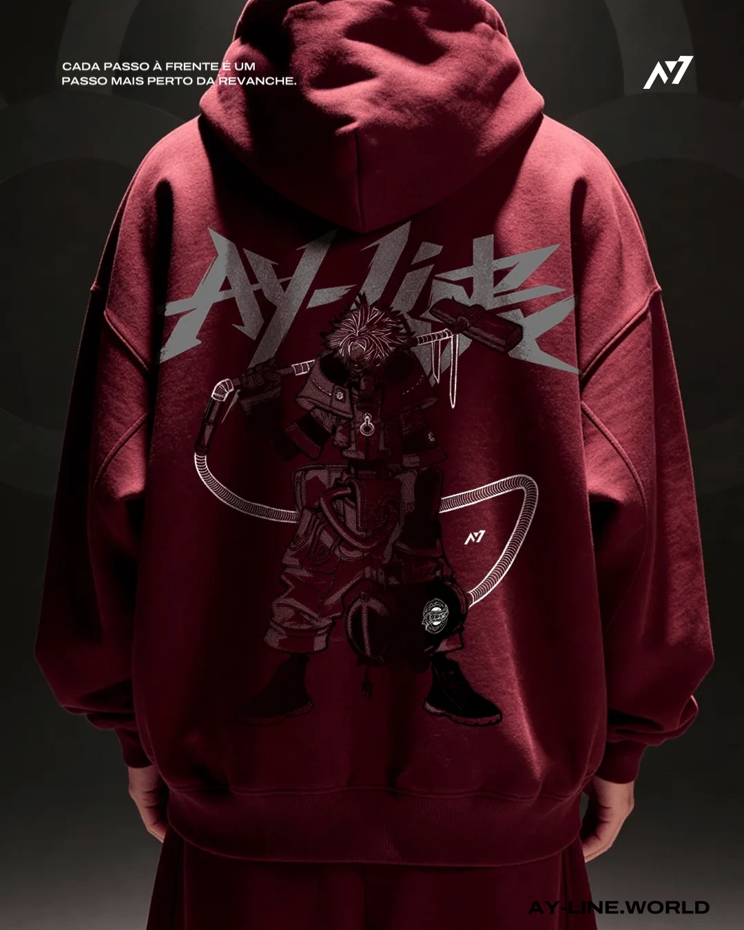Moletom Oversized com Capuz — Desbravador das Ruínas — imagem 3