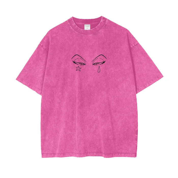 Camiseta Oversized — Bobo Fantasma · Rosa · Estonada — imagem 2