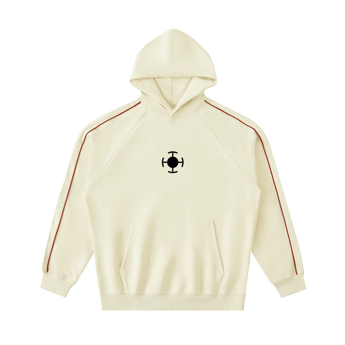 Moletom Oversized com Capuz — Cirurgião da Morte · Listrado — imagem 2