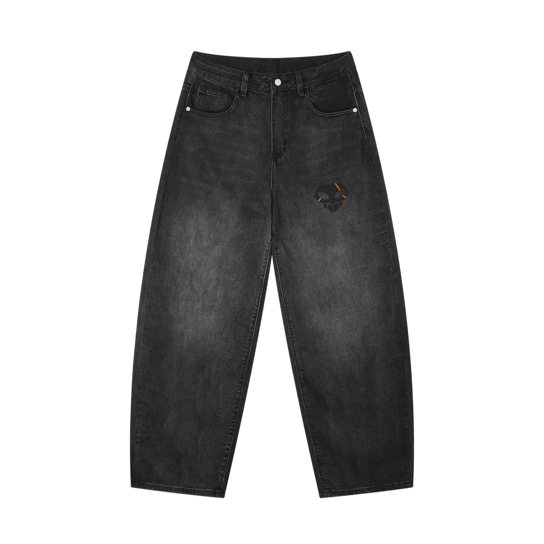 Calça Jeans de Corte Arredondado — Ceifador de Almas — imagem 3