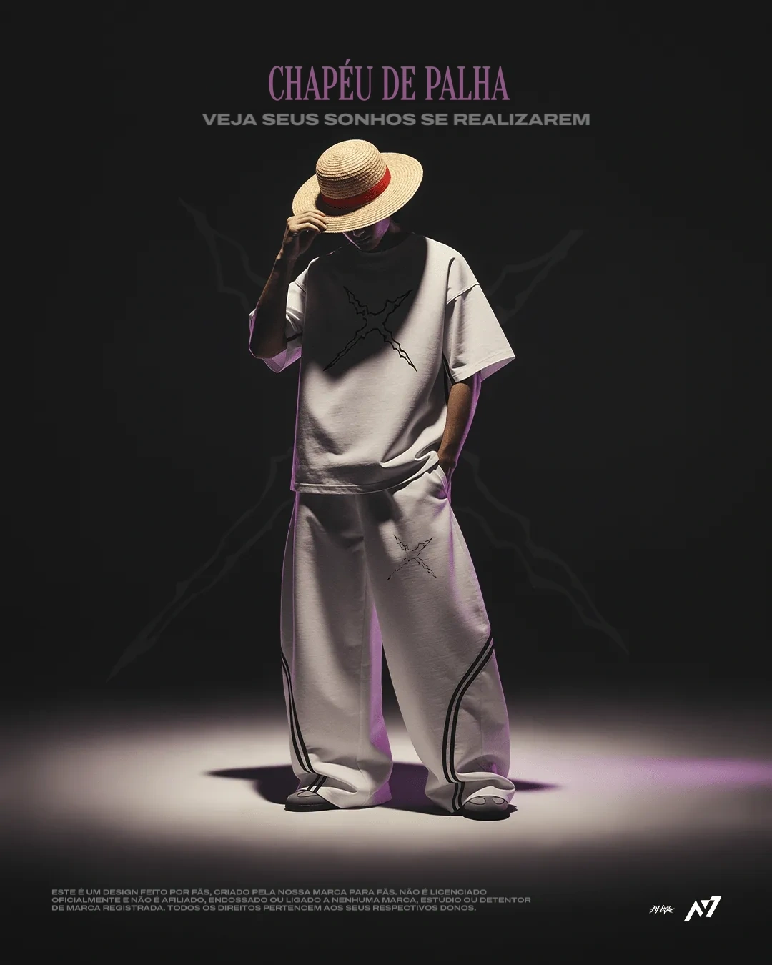 Camiseta Oversized — Chapéu de Palha — imagem 3