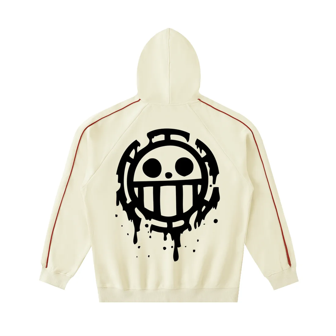 Moletom Oversized com Capuz — Cirurgião da Morte · Listrado — imagem 1