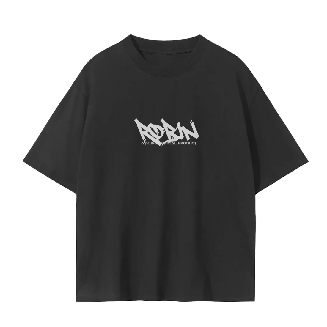 Camiseta Oversized — Mãos do Destino · Preta — imagem 2