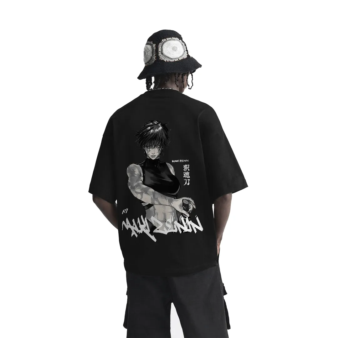 Camiseta Oversized — O Indomável · Preta