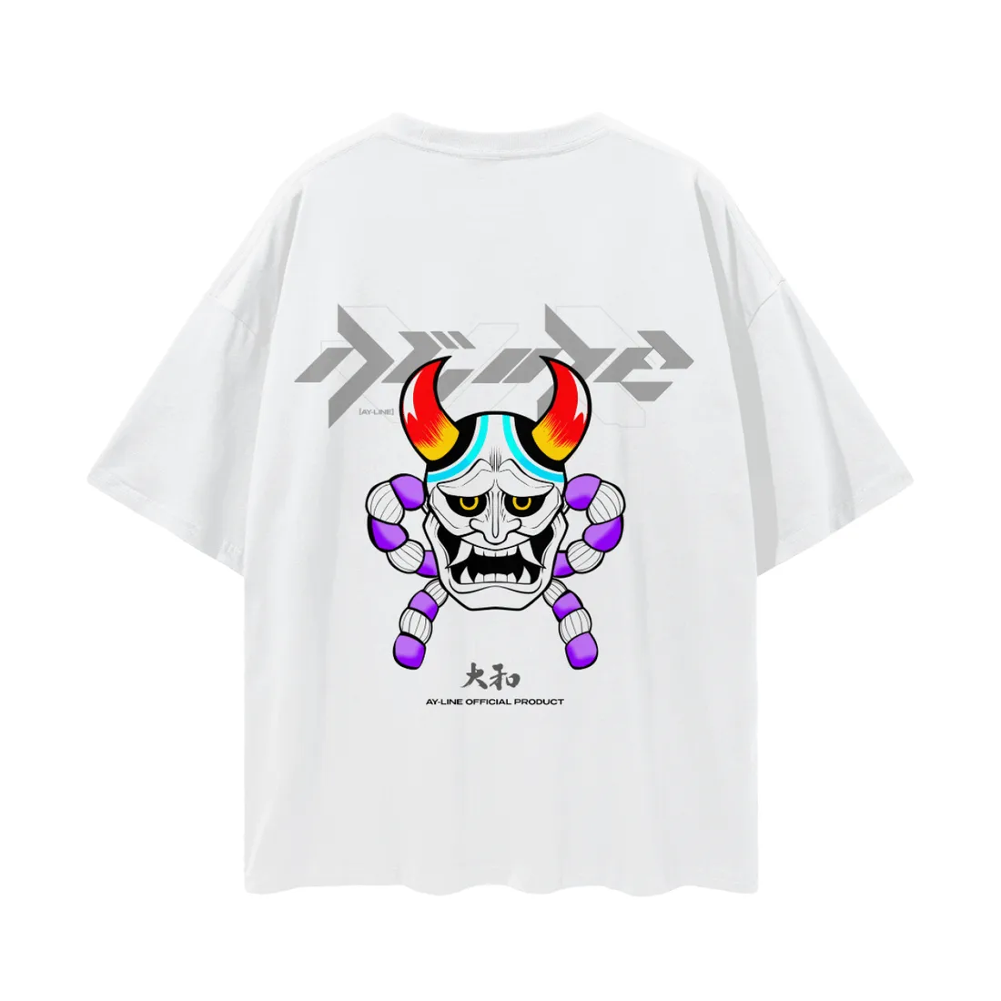 Camiseta Oversized — Oni Celestial · Branca — imagem 2