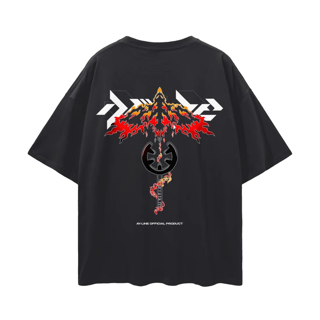 Camiseta Oversized — Verdade em Chamas