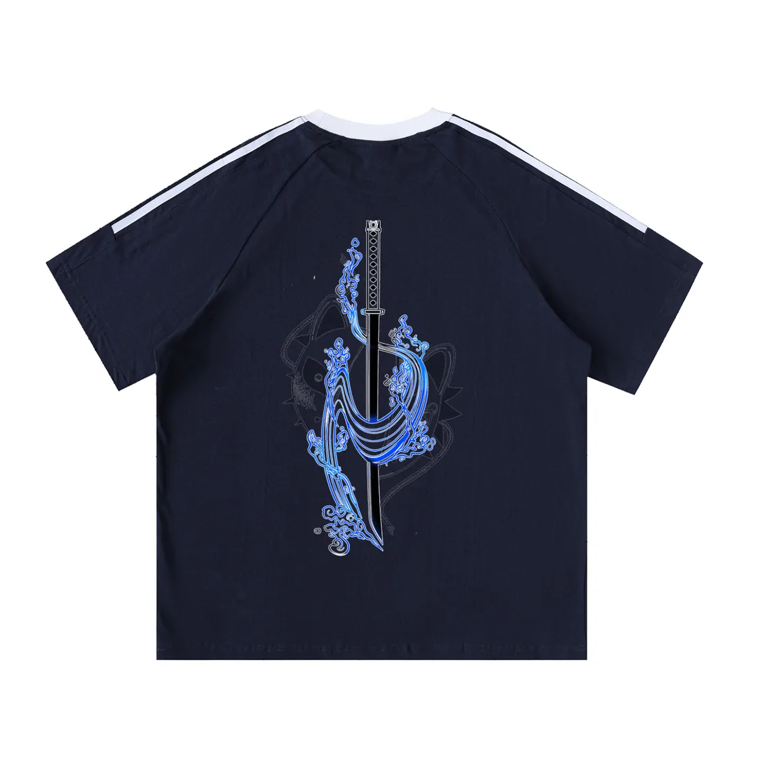 Camiseta Oversized de Gola Redonda — Quebra-Mar — imagem 5