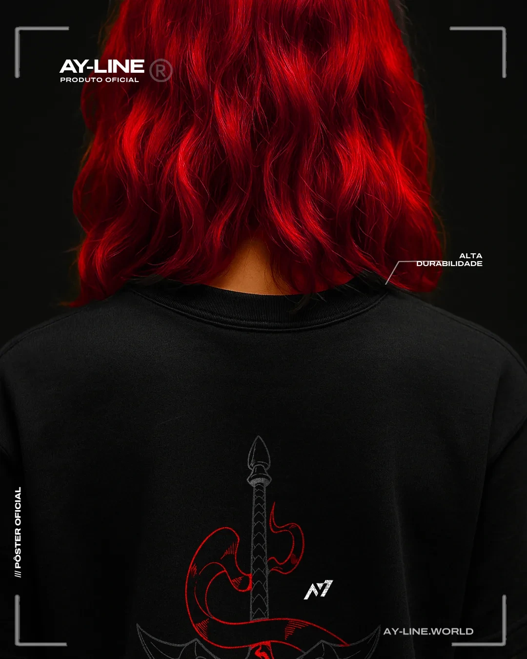 Camiseta Oversized — Lâmina Demoníaca — imagem 3