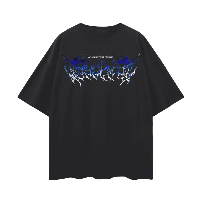 Camiseta Oversized — Assassino Silencioso · Efeito Metal — imagem 2