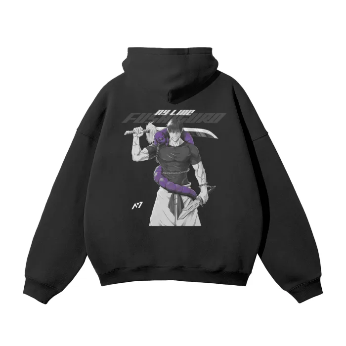 Moletom Oversized com Capuz — Assassino de Feiticeiros · Anos 2000 · Preto — imagem 2