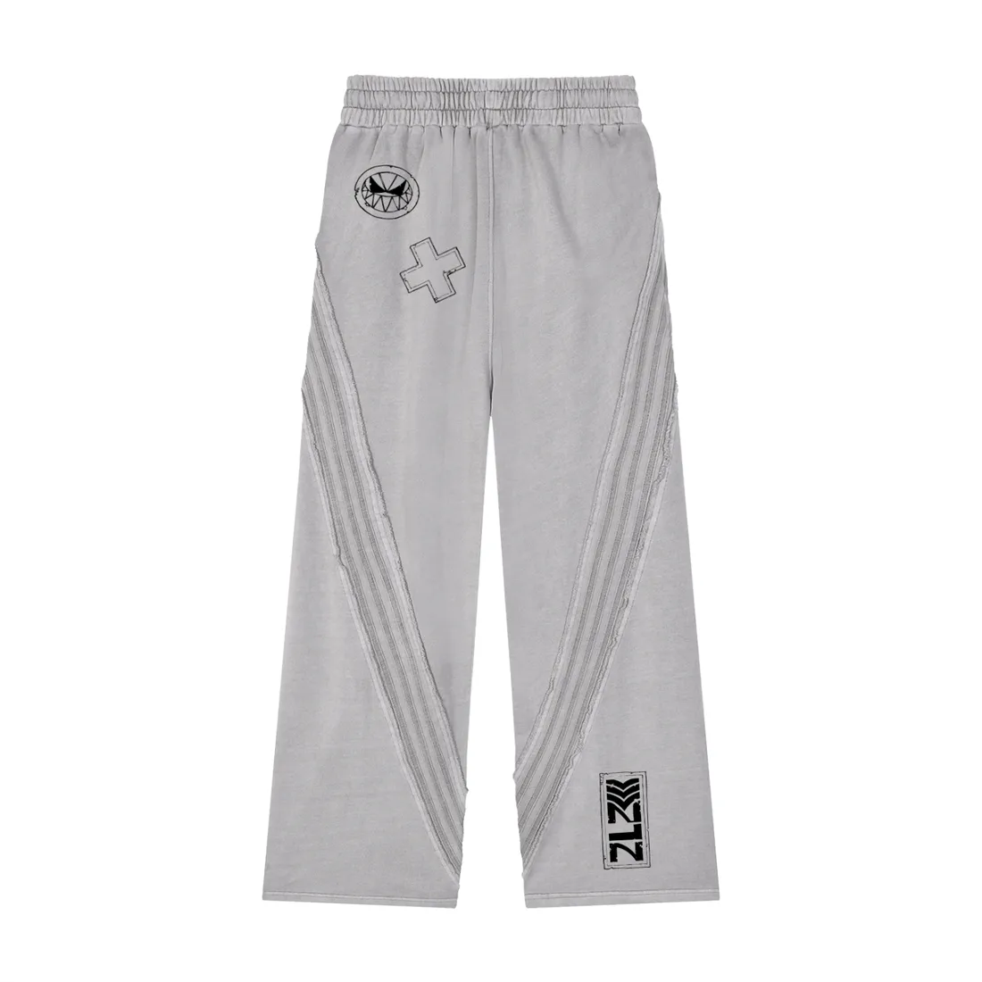 Calça de Moletom — Neve Estonada com Faixa