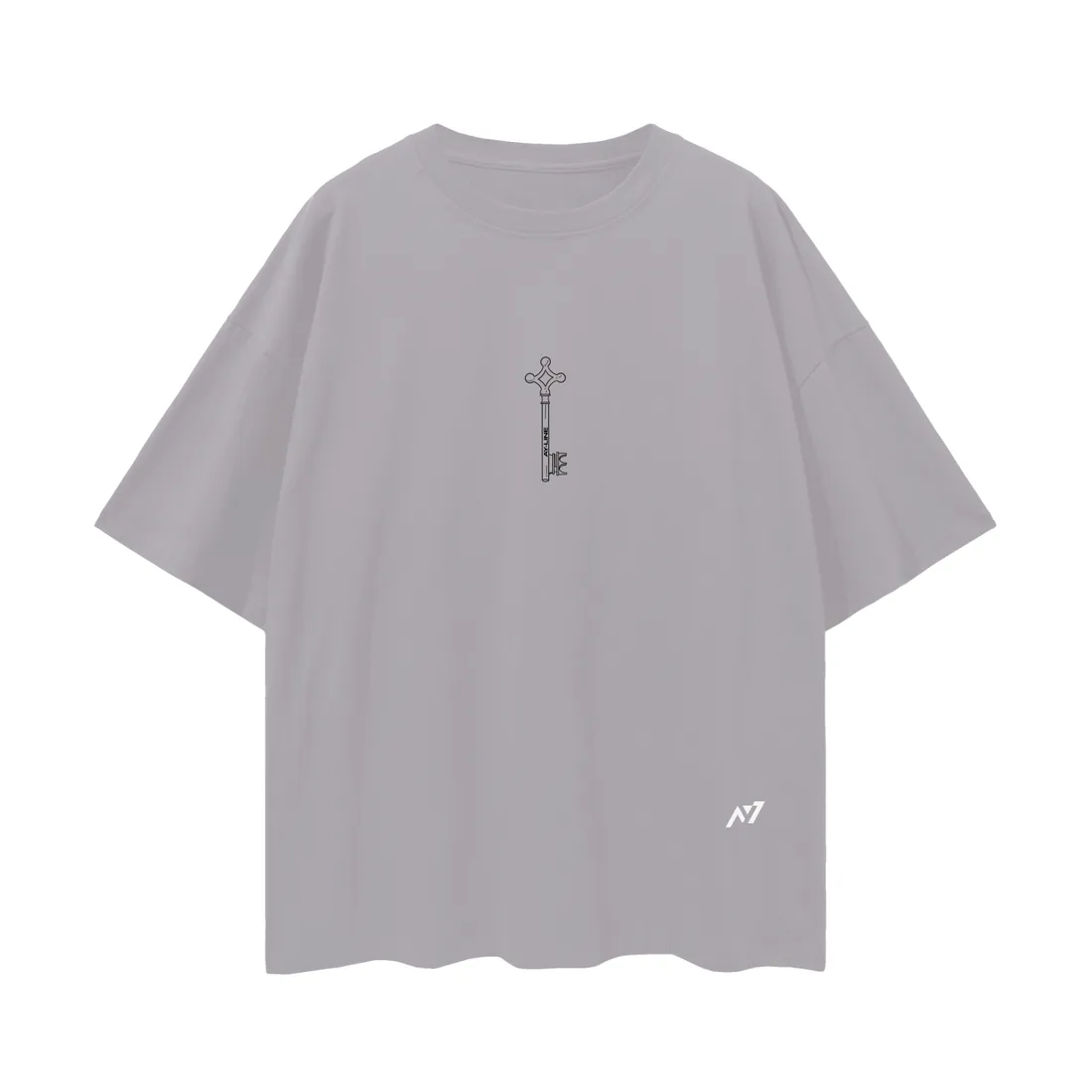 Camiseta Oversized — Caminho Sem Perdão · Cinza — imagem 2