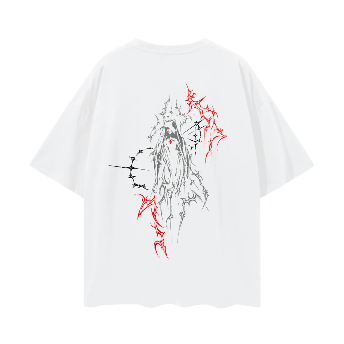 Camiseta Oversized — Evangelista · Branca