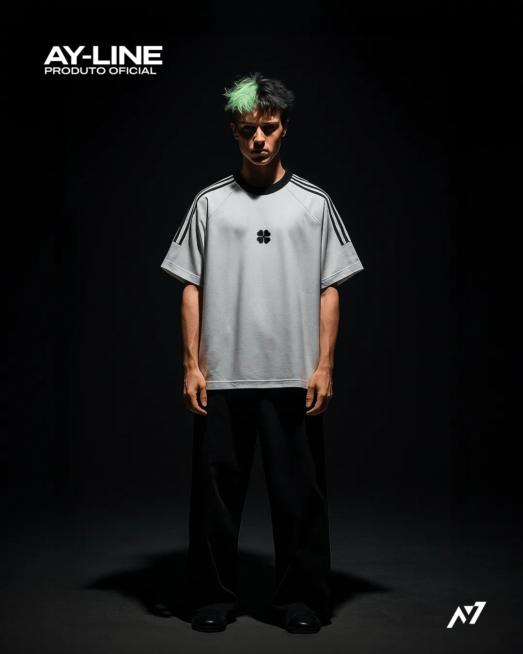 Camiseta Oversized de Gola Redonda — O Escolhido · Branca — imagem 1