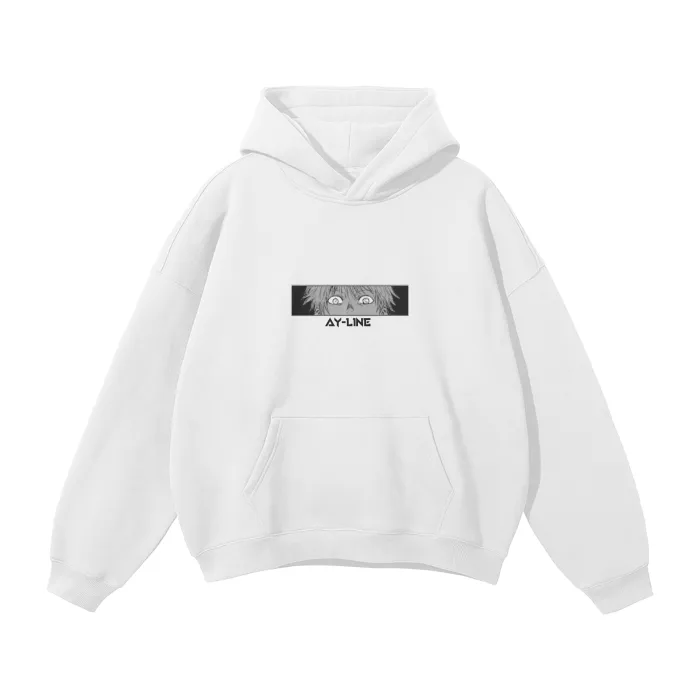 Moletom Oversized com Capuz — O Honrado · Clássico · Branco — imagem 2