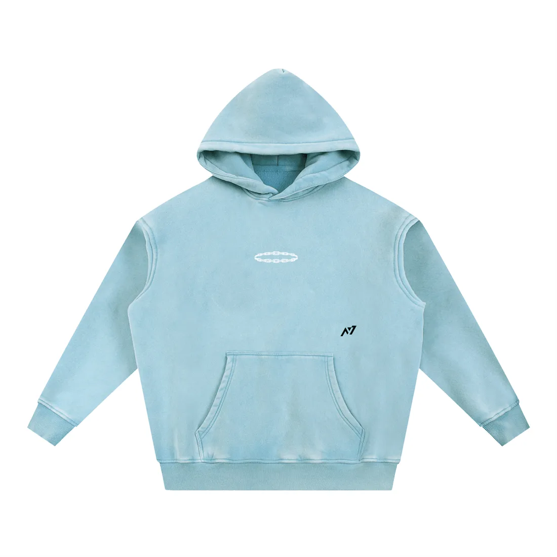 Moletom Oversized com Capuz — Autoridade Rubra · Estonado — imagem 6