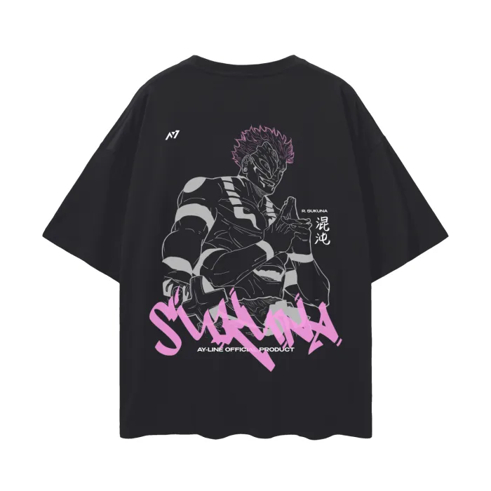 Camiseta Oversized — O Desonrado · Preta — imagem 2