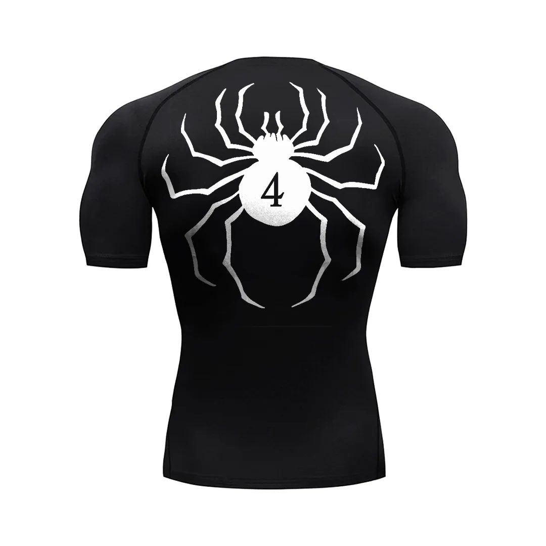 Camiseta de Compressão — Bobo Fantasma · Preta