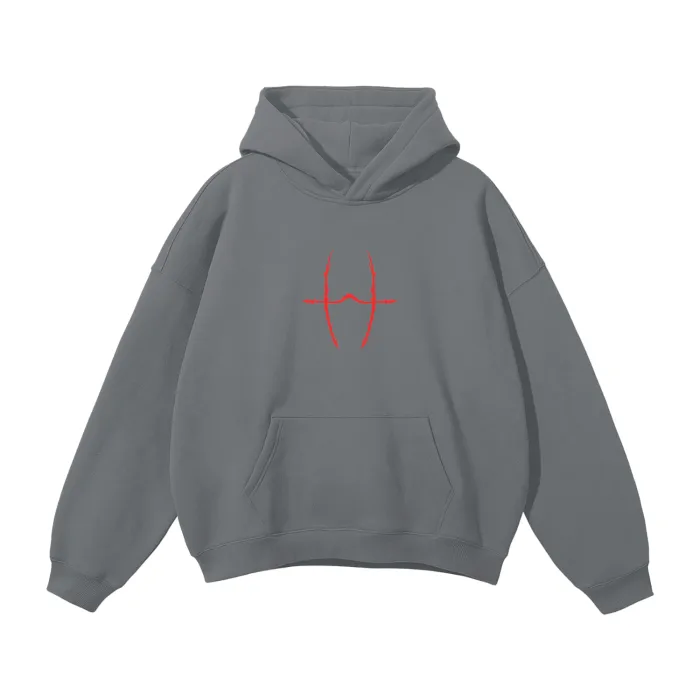 Moletom Oversized com Capuz — Fluxo Carmesim 2.0 — imagem 3