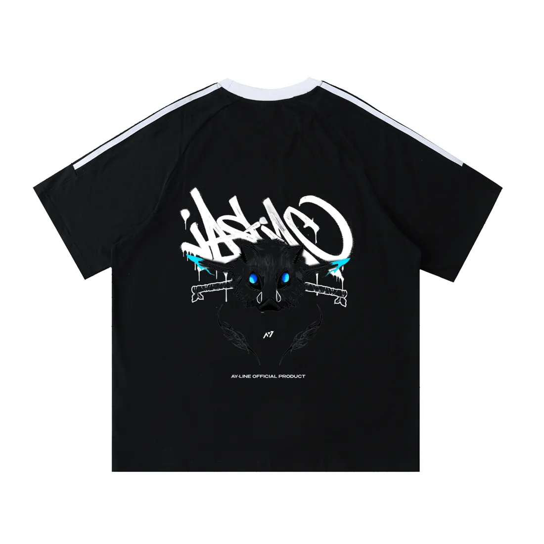 Camiseta Oversized de Gola Redonda — Fúria Selvagem