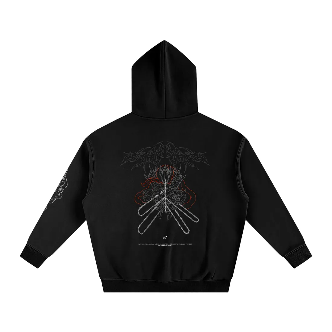 Moletom Oversized com Capuz — Ritual de Superação