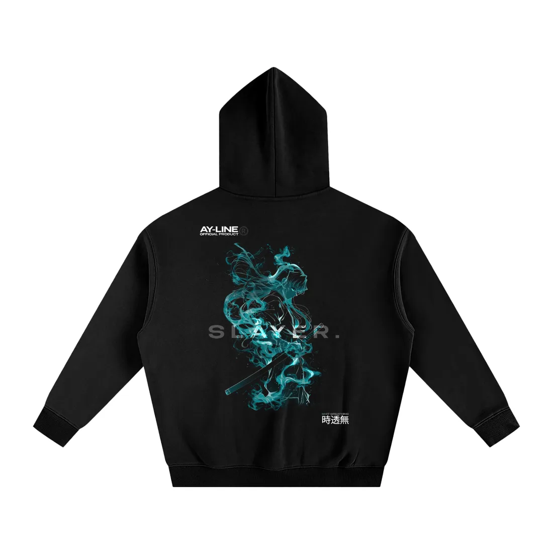 Moletom Oversized com Capuz — Respiração da Névoa