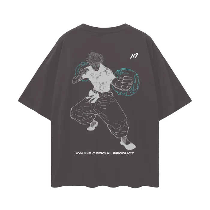 Camiseta Oversized — O Mais Forte · Preta — imagem 3