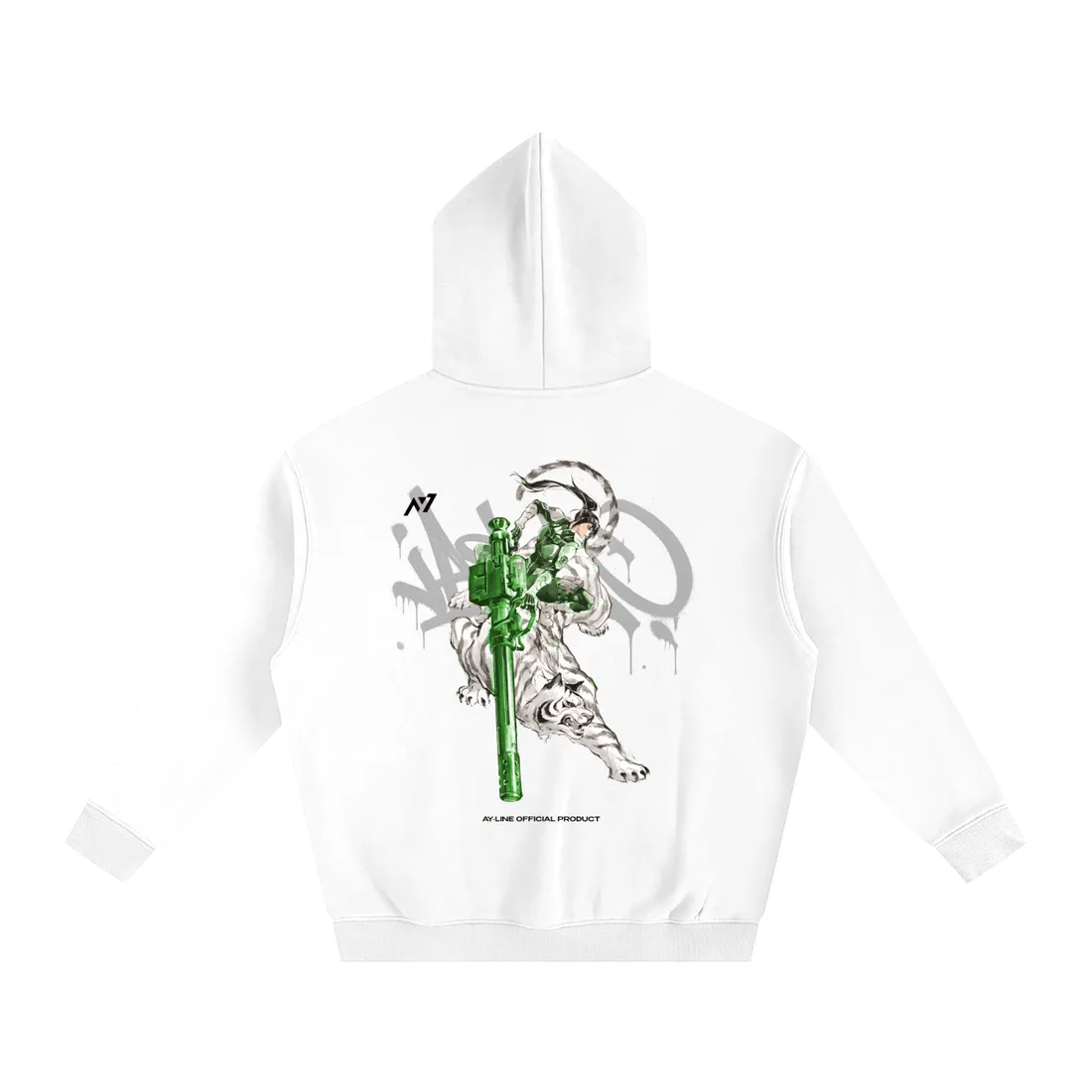 Moletom Oversized com Capuz — O Mais Forte da Força de Defesa