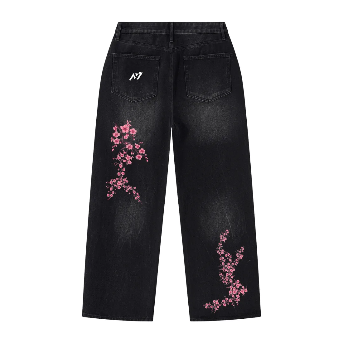 Calça Jeans de Perna Larga — Flor Silenciosa — imagem 4