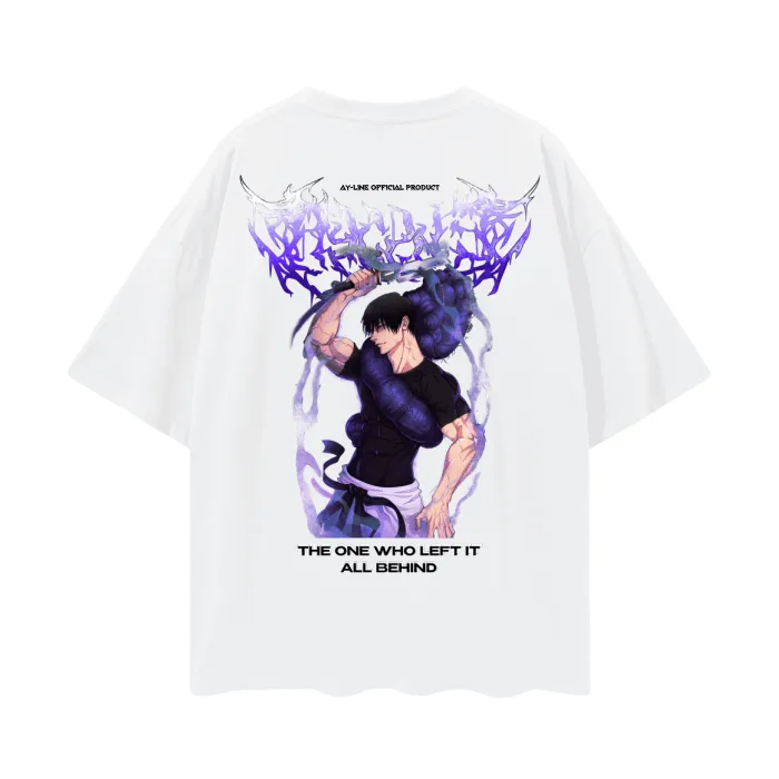 Camiseta Oversized — Aquele que Deixou Tudo para Trás · Branca — imagem 1