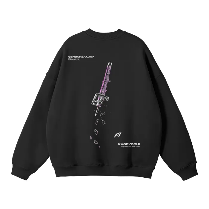 Moletom Oversized sem Capuz — Bankai Senbonzakura