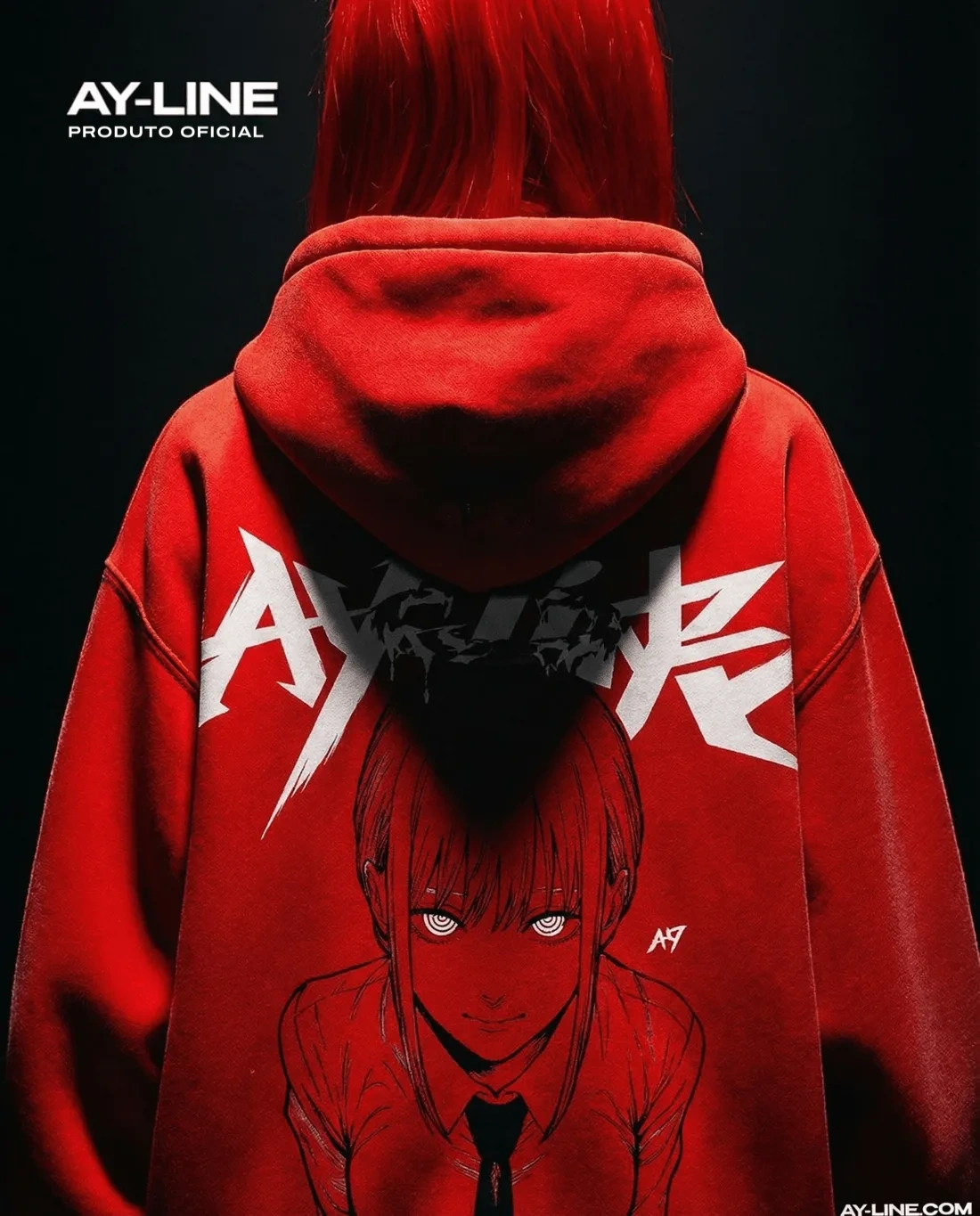 Moletom Oversized com Capuz — Autoridade Rubra · Estonado — imagem 11