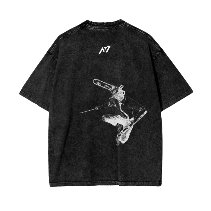 Camiseta Oversized — Combustível para a Luta · Preta · Estonada — imagem 1
